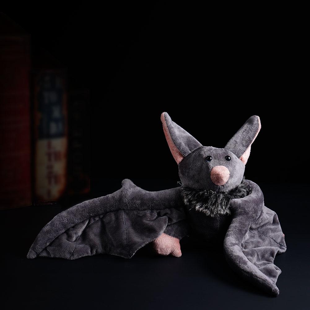 Lovely Grey Bat Plush Stuffed Bat Doll Plush Throw Pillow For Boys and Girls Christmas Halloween Decoration Holiday Gifts