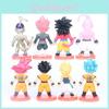 Dragon Ball Collectible Figure Cute Buu Super Saiyan Blue Red Black Goku Car Display Pvc Blind Box