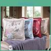 European Autumn Home And Winter Jacquard Pillow Cover With Flower Pattern Sofa Cushion Soft Package Headrest Hug Pillow Cover No Pillow Core