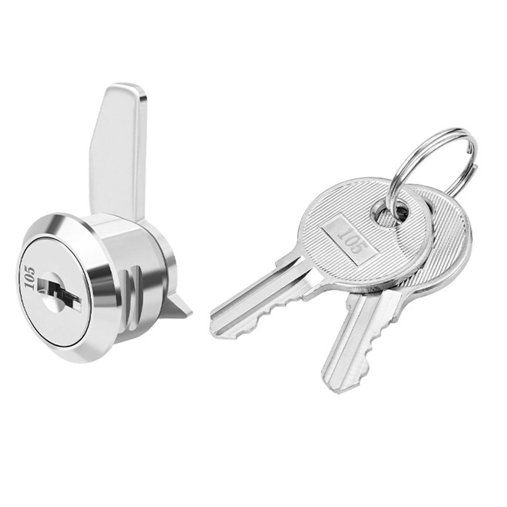 

Zinc Alloy Cabinet Lock for Filing Cabinet Document Storage Drawer with 2 Keys Rust Resistant Silver Lock Size Options Available