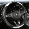 Three-dimensional Honeycomb Steering Wheel Cover  Durable Leather Cover with Anti-slip Linning Universal 14.5-15in