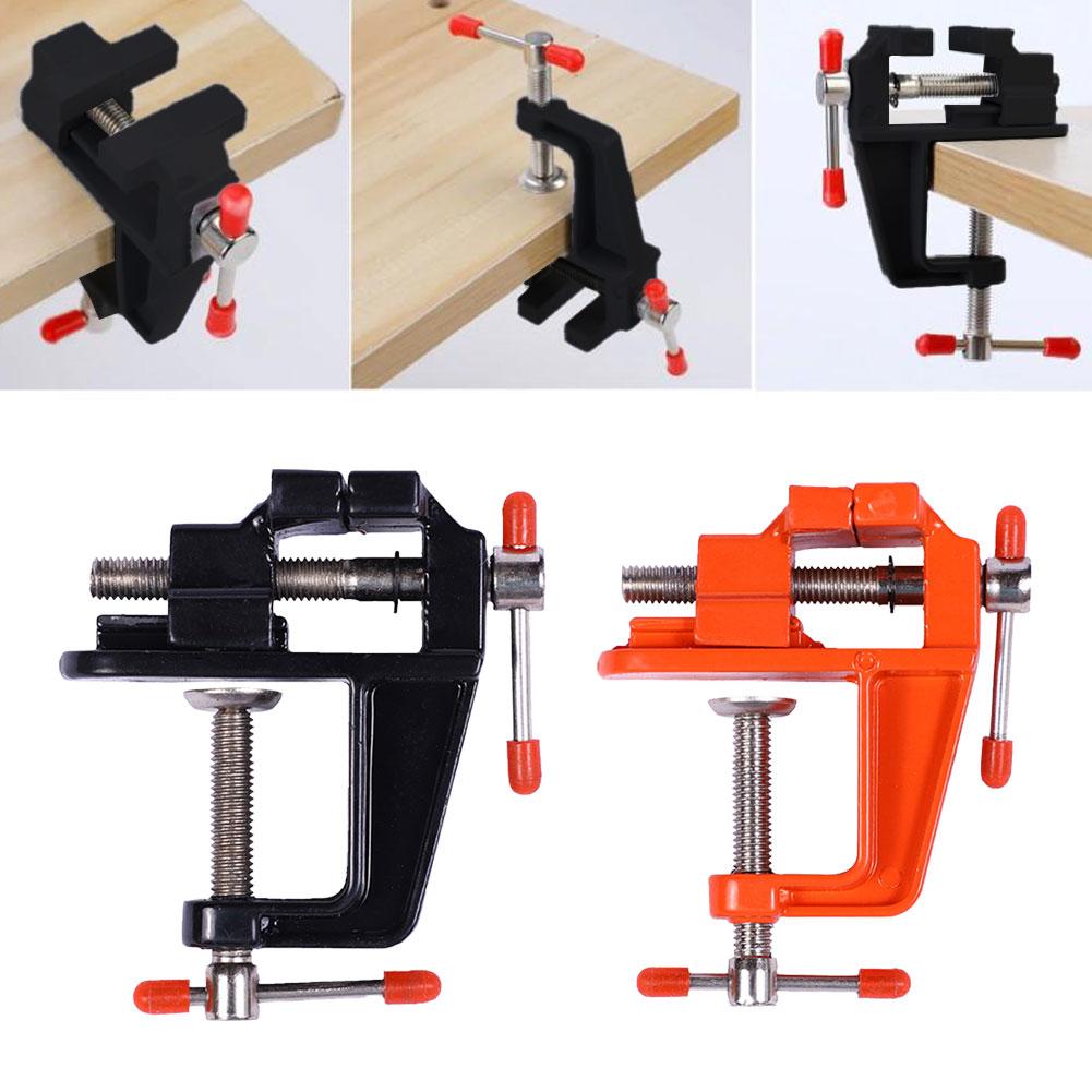 Mini Jewelry Table Bench Clamp Vise Aluminum Muliti-Funcational Jewelers Miniature Bench Vice for DIY Craft Fixed Repair To C4P7