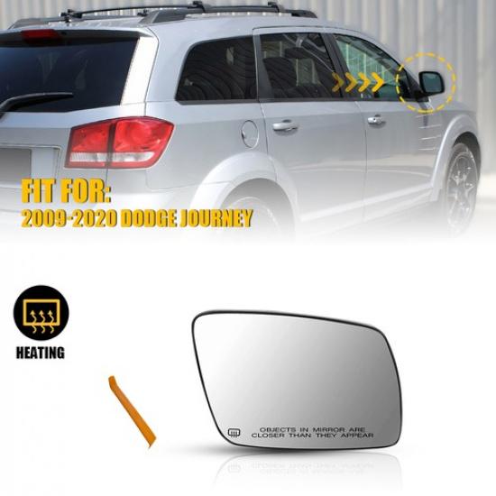Passenger Side View Mirror Glass For 2009- Dodge Journey Heated 68045692AA