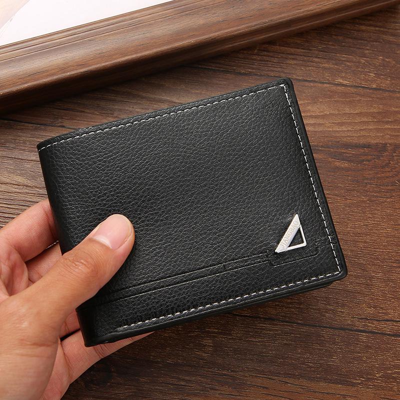 Men's Casual Leather Wallet - Youth Business Style, Spacious, Soft, and Stylish Horizontal Design