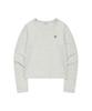 WACKY WILLY Women'S Basic Cotton Long Sleeve Light Grey