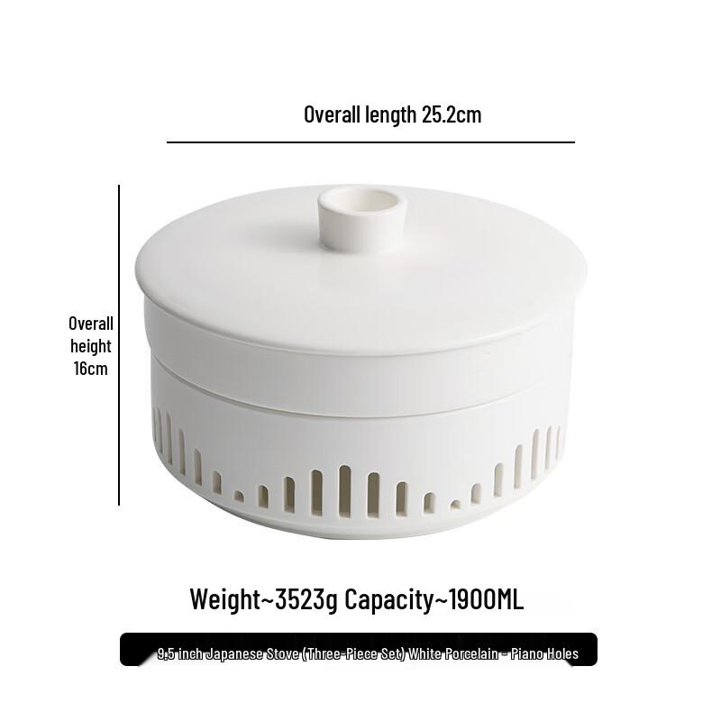 Japanese Style Ceramic Food Warmer Plate