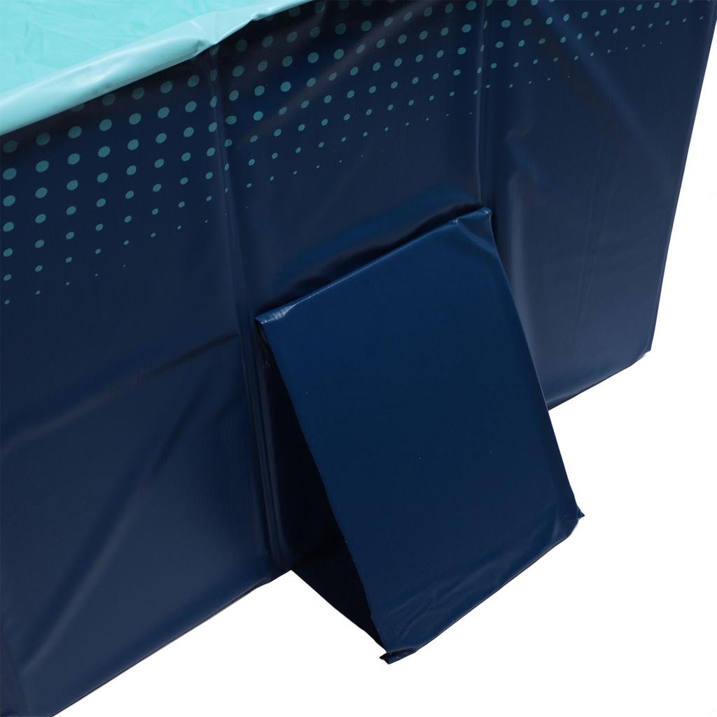 Foldable Pool Non Inflatable Thickened Wear Resistant Portable Swimming Pool for Outdoor Backyard
