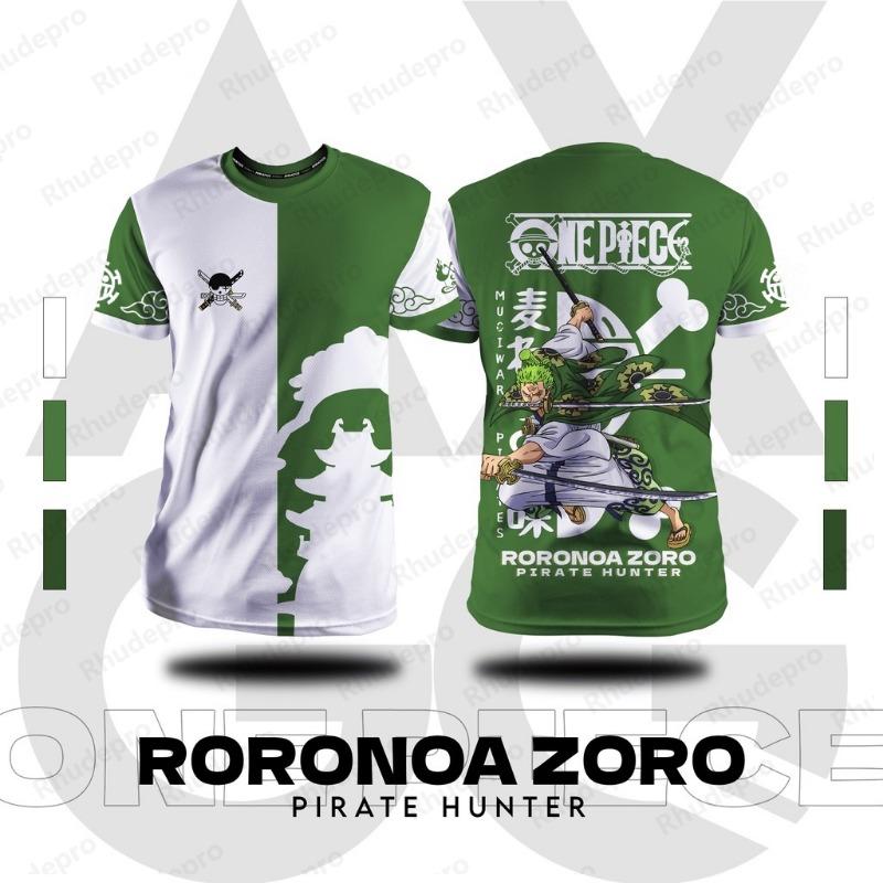 

One Piece 2024 Мужская летняя новая 3D футболка с круглым вырезом Уличная повседневная спортивная большая футболка Оверсайз 5XL