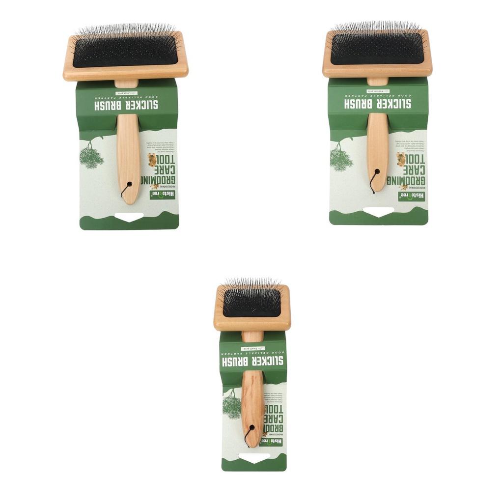 Premium Dog And Cat Grooming Brush Wooden And Metal Materials Various Sizes
