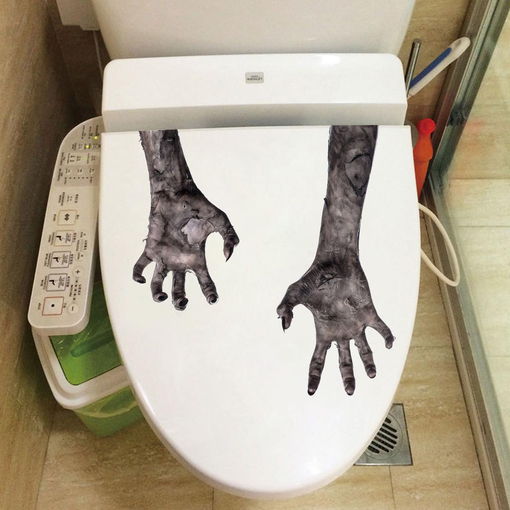 New Ghost Hand Zombie Halloween Wall Sticker Horror Glass Window Living Room Bedroom Wall Sticker