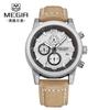 True Three-Eye Timing Calendar Luminous Waterproof Sports Men'S Belt Watch G