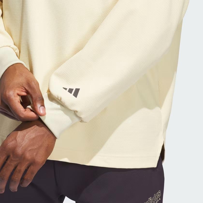 adidas Sweatshirts Men's Beige Hooded Moderate Other IR9251