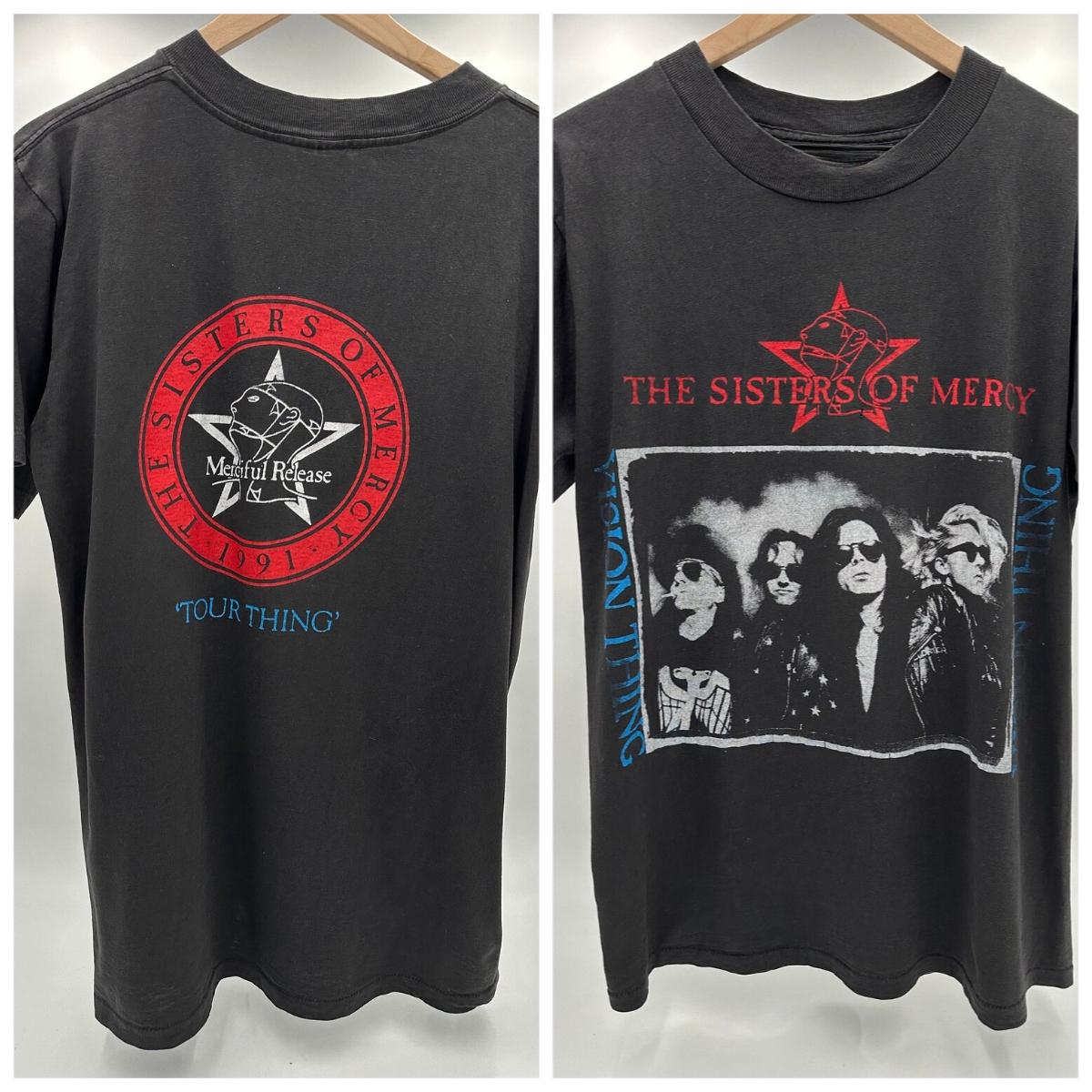 

Чоловічі футболки The Sisters of Mercy 1990 Tour Футболка Весела чоловіча футболка з коротким рукавом оверсайз Зручна серія футболок з малюнком Топ 2XL