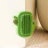 3-in-1 Cat Self Groomer Brush Wall Corner Massage Comb with Catnip Ball Feather Toys Cactus Shape Cat Face Scratcher for Indoor Cats
