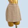 All-Matching Basic Knitted Pleated Skirt Women High Waist Slimming Temperament Autumn Gentle Design Skirt Short Skirt