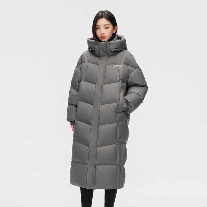 Xuezhongfei Women's Long Hooded Duck Down Jacket