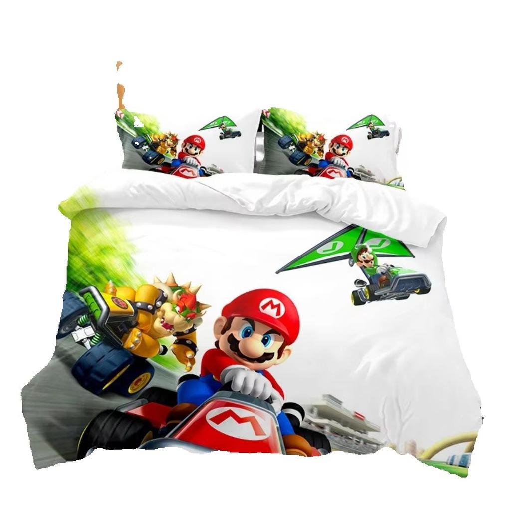 3D Teens Anime Duvet cover Super Mario unisex duvet cover and pillowcase Bedroom bed decoration children's room gift