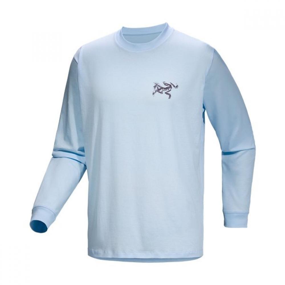 Arcteryx SS26 Crag Sl Cotton Bird Tile Shirt LS Men S atqSm09537 DK STRATUS / EUPHORIA/SM(95)