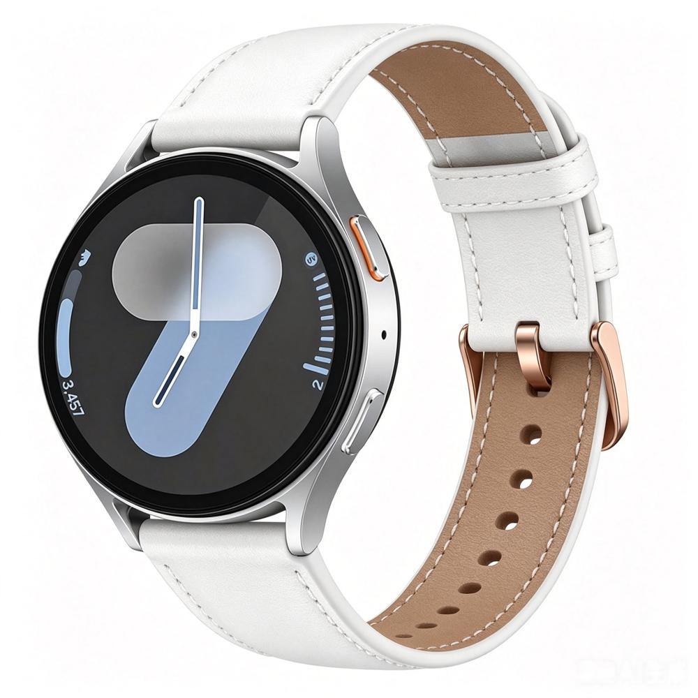 18mm 20mm Universal Leather Watch Strap with Pin Buckle Breathable Sport Replacement Band Compatible with Garmin, Samsung, Huawei