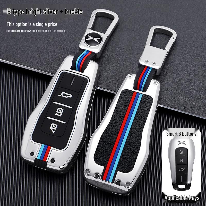 Enhanced Metal Protective Key Case for Xiaopeng G3 and G3i 2019 Model, P7 - Suitable for Men and Women