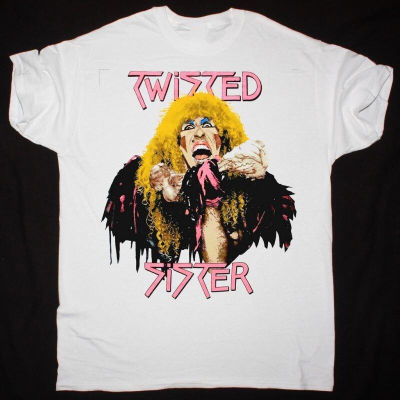 TWISTED SISTER STAY HUNGRY TOUR Cotton White All Size Unisex Shirt AG296 Unisex T-Shirt XL