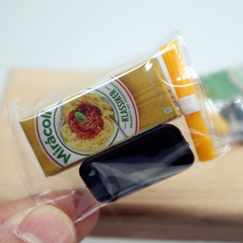 Dollhouse Miniature Food Play Kitchenette Supplies Simulation Pasta Set Paper Model