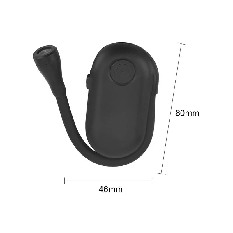 Mini LED Book Night Light Adjustable Clip 360° Flip Study Eye Protection Lamp Rechargeable 3 Color For Travel Bedroom Reading