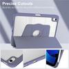Rotating IPad 10 Case With Pencil Slot Stand Cover 10th Gen Black Pink Gray White Ice Lavender Dark Green