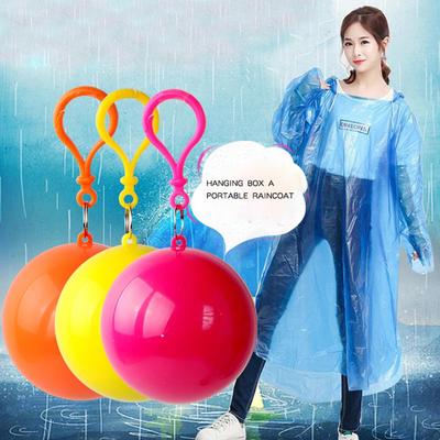 SHANGSHU Ponchos de Pluie Portables Balle jetable Extra épais imperméable d'urgence imperméable Poncho de Pluie avec Crochet