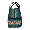 Tribal Geometría Azteca Print Portable Lunch Boxes Waterproof Thermal Cooler Food Insulated Lunch Bag Kids School Children