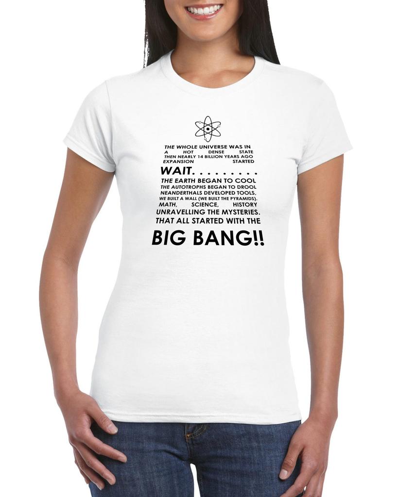The Bid Bang Theory Lyrics Ladies T-Shirt