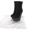 Excellent GIUSEPPE ZANOTTI Ankle boots Wedge sole black Suede leather Women 35 Used