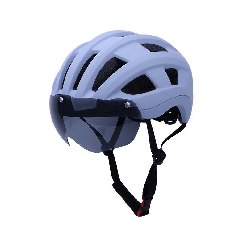 Captain Fahrradhelm mit magnetischer Brille für Damen & Herren - Atmungsaktive Berg- & Rennradausrüstung