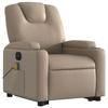 VidaXL Fauteuil inclinable de massage électrique cappuccino similicuir 3204457