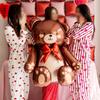 1pc3D Cute Cartoon Embracing Bear Aluminum Film Balloon for Birthday Party, Valentine's Day, Bridal Gift Party, Wedding, Shower