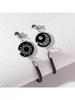Nuovi Braccialetti Intrecciati Luminosi Moda Sole Luna Amanti Regolabili Acciaio Inossidabile Romantico Elegante Braccialetto a Maglie Gioielli