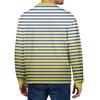 Men's Casual Striped Print Button-Up Long-Sleeve Tops