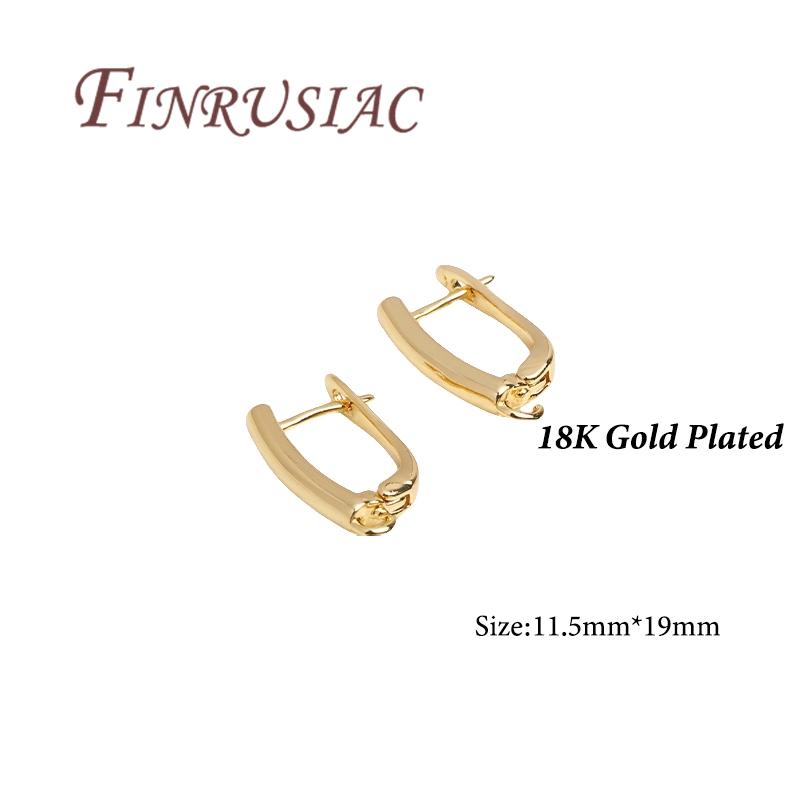 1 Pair/lot 18K Gold Plated French Earring Hooks Earwires Earrings Clasp,DIY Earrings Making Accessories