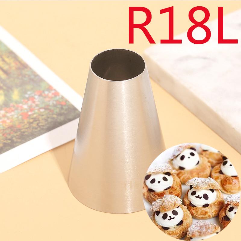 

BCMJHWT #R18L Large Size Round Piping Nozzles Pastry Icing Tips Cup Cake Chocolate Baking Decorating Tools Stainless Steel