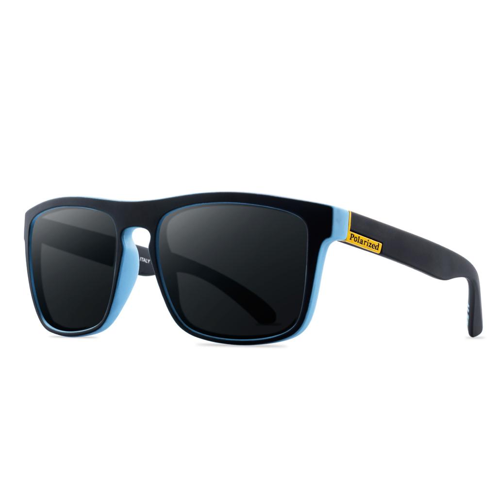 High Quality Real Film Square Polarized Sunglasses Men'S Sports Cycling Retro Sunglasses Tide