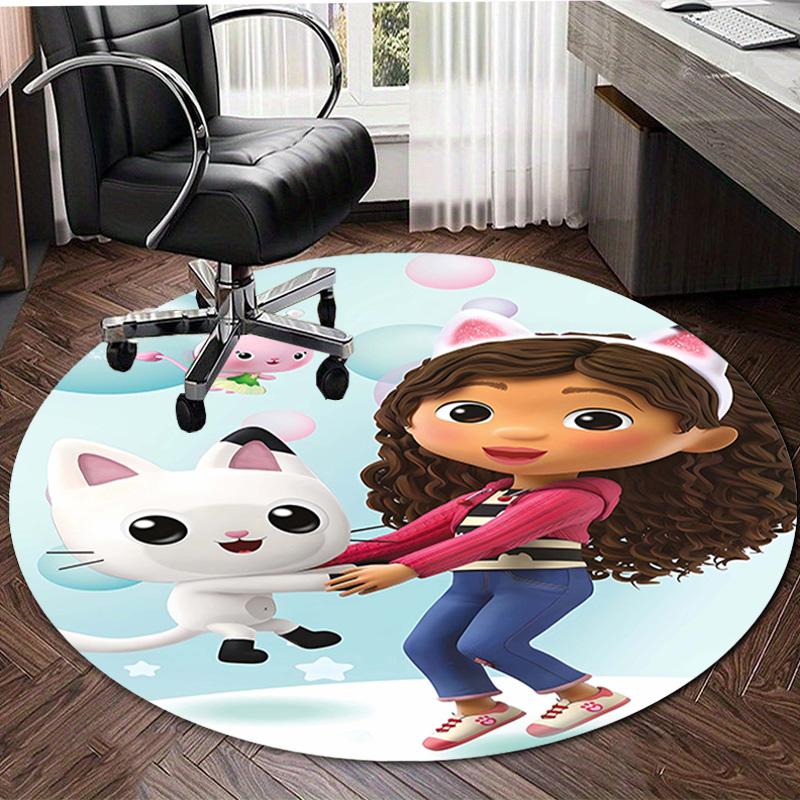 1pc Gaby's Bubble House2 Print Round Carpet Chair Round Carpet Suitable for Bedroom Living Room Home Decorative Carpet