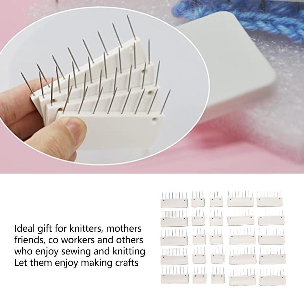 Multi-Piece Set Knit Blocking Combs Stainless Steel Blocking Pin Set  For Knitting Projects
