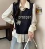 2024 Spring Plus Size Floral Splice Korean Style Two-Piece Top
