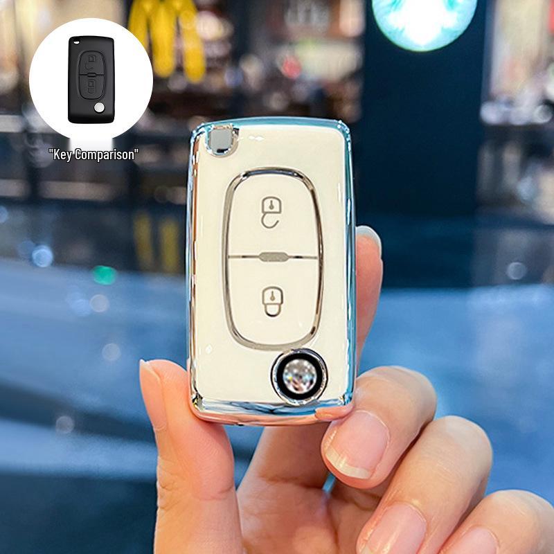Compatible Key Cover for Dongfeng Peugeot: Models 207, 301, 307, 308, 408, 508, 3008, 4008