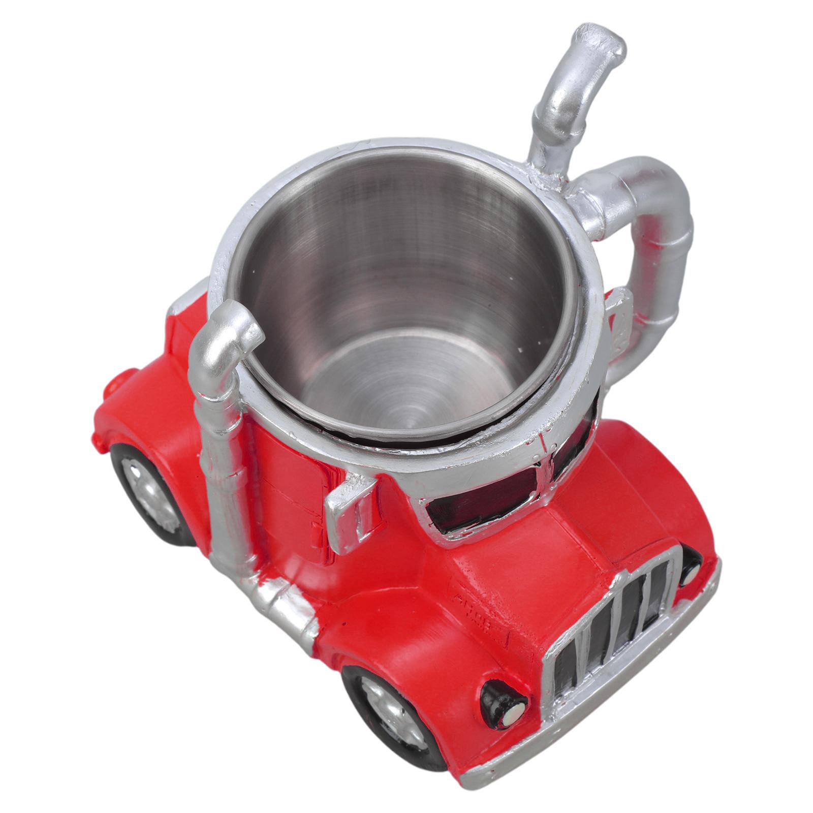 

Стильная кружка для питья в виде модели грузовика, декоративная чашка в стиле грузовика, элегантная чашка для напитков для офисного стола или путешествий на открытом воздухе красный