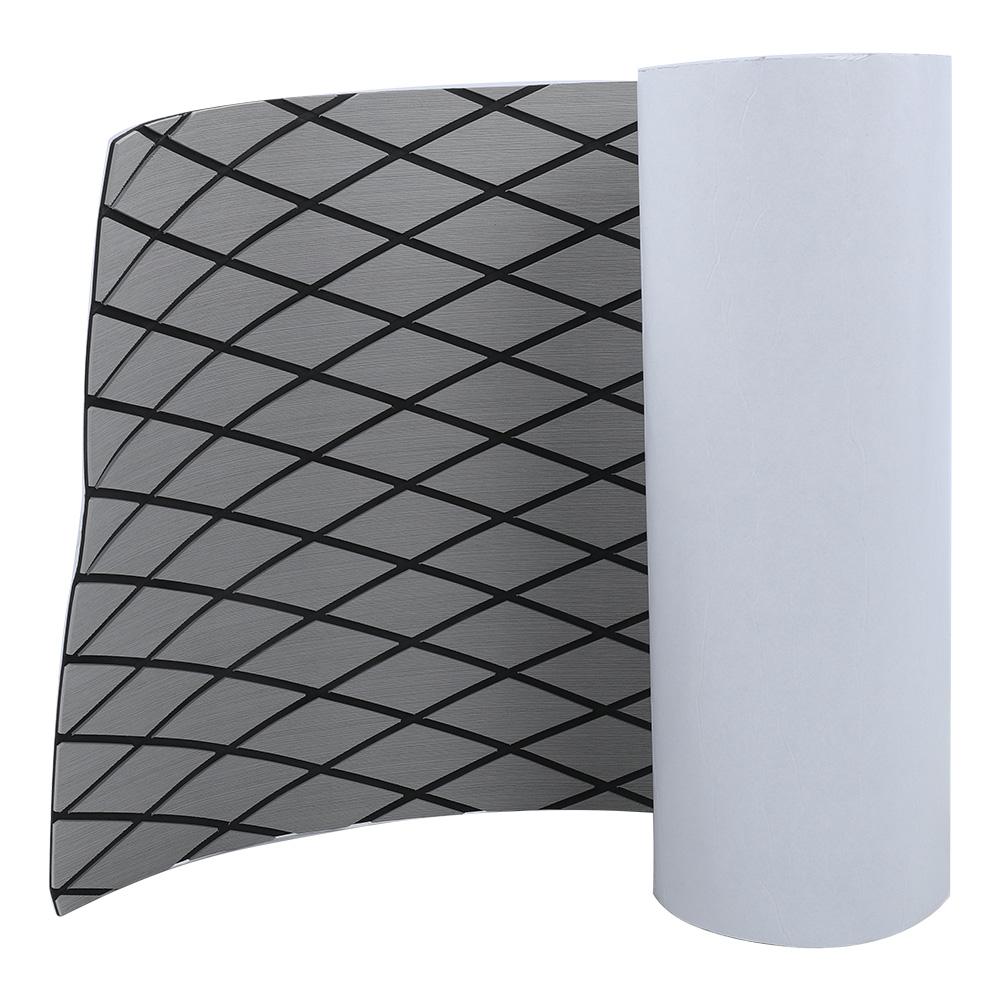 EVA Anti Slip Pad Rhombus Pattern with Adhesive Tape for Deck Surfboard(gray&black Stripes)