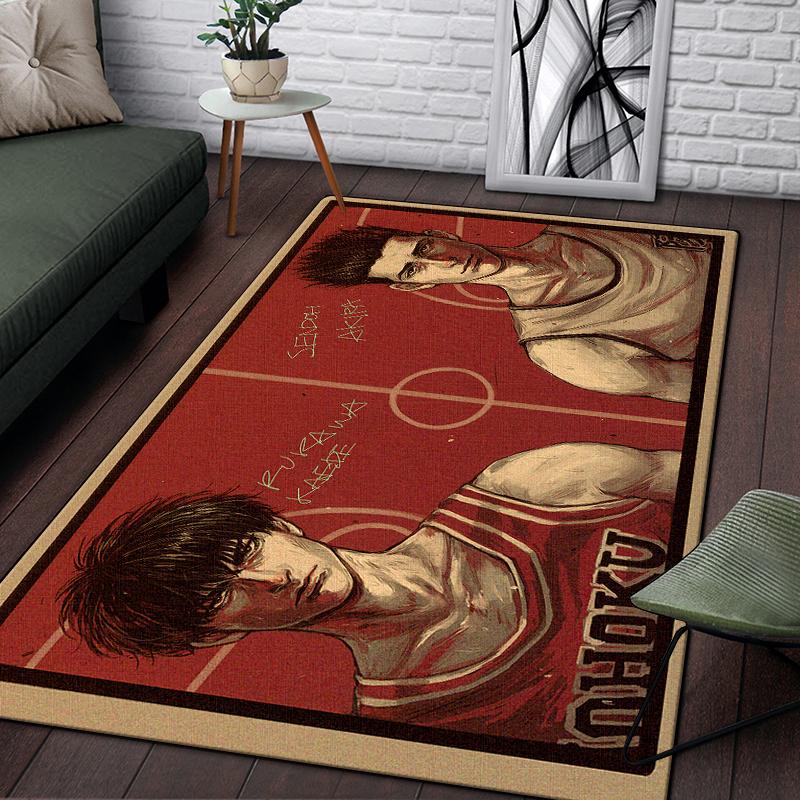 SLAM DUNK benutzerdefinierter Teppich Wohnzimmer Küchenmatte Fußmatte Yogamatte Heimdekoration Waschraum Bodenmatte Teppiche für Wohnzimmer