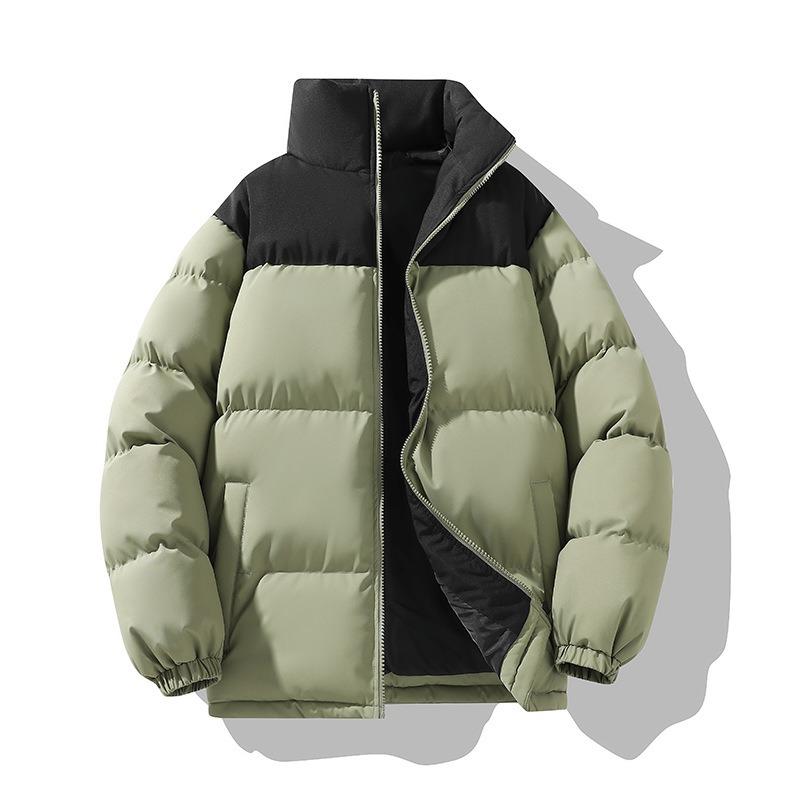 Winter Couple Down Cotton Jacket Ordinary Warm Men's Cotton Clothes Loose Versatile Stand-up Collar Women's Cotton-padded Clothes