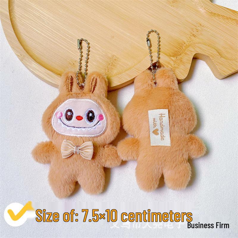 

Милый пищащий кулон Лабубу, плюшевая кукла-шарм