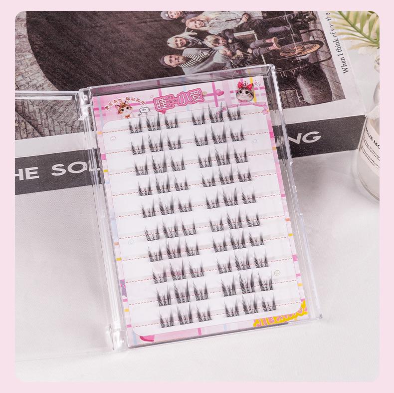 

Ленивый котенок Эльф Самоклеящиеся накладные ресницы без клея: Легкий, Естественный Вид для Начинающих, Быстрое Нанесение за Одну Секунду